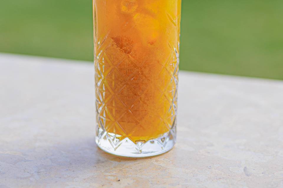 Welcome drink by the pool