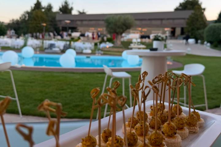 Welcome drink by the pool