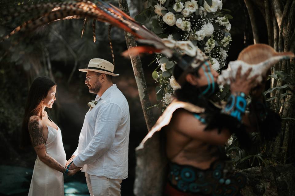 Ceremony at Cenote