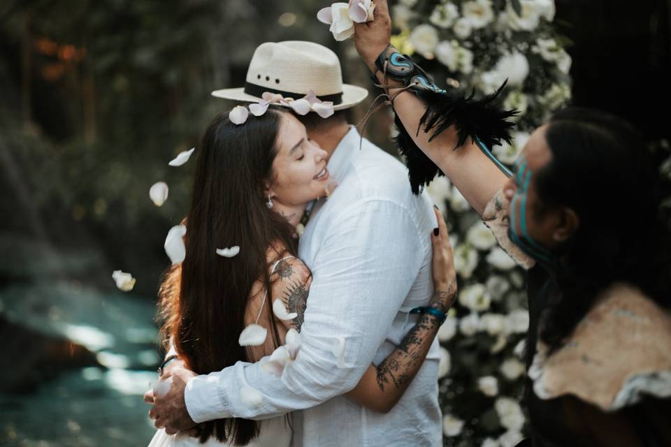 Ceremony at cenote
