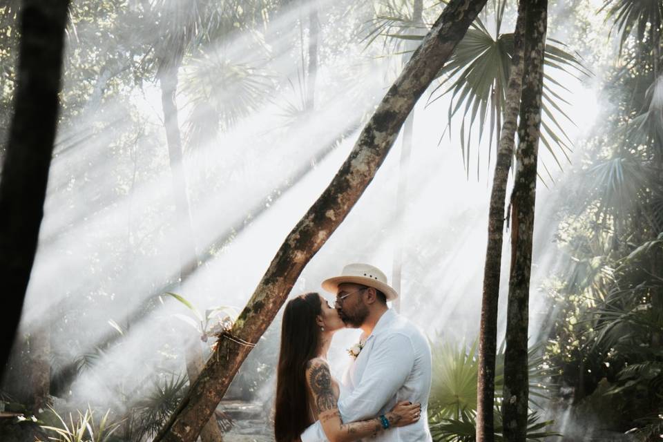 Cereamony at cenote
