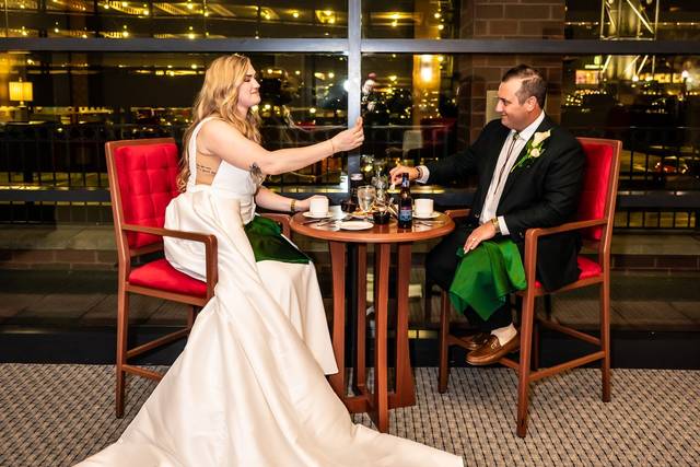 First Meal as Mr. & Mrs.