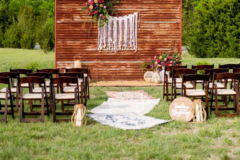 Micro boho wedding