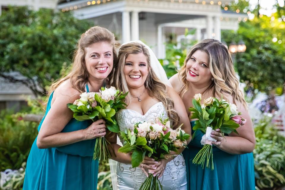 Bride and Bridesmaids