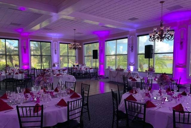Purple uplighting