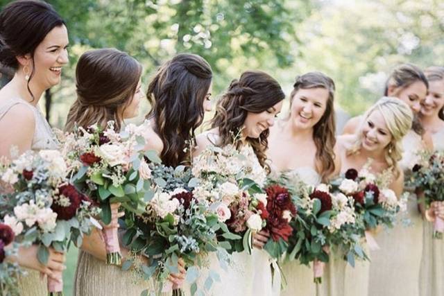 Bold fall wedding