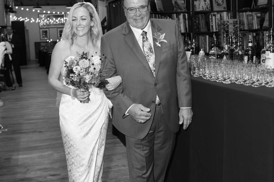 Bride and dad