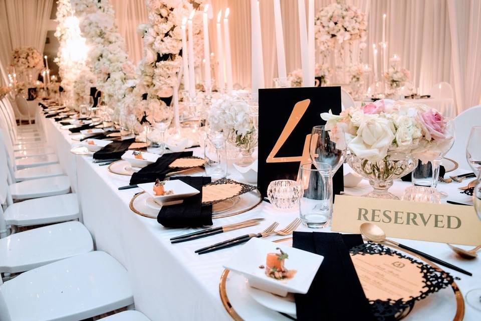 Sample table setting