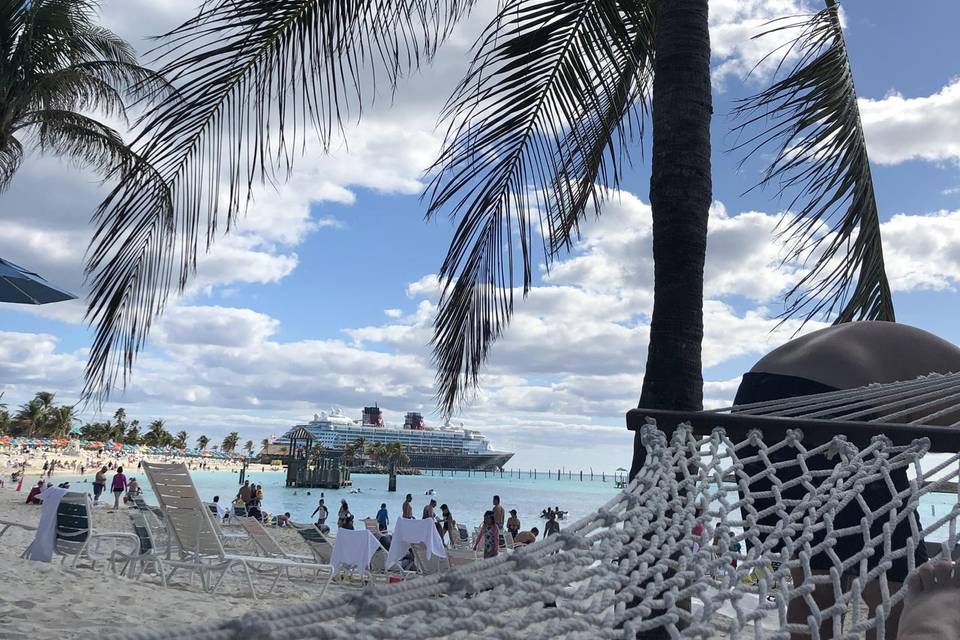 Disney Bride at Castaway Cay