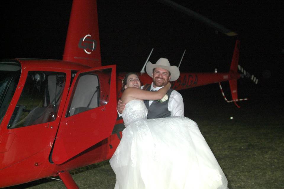 Helicopter Arrives