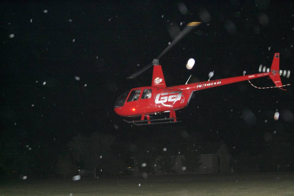 Helicopter Arrival