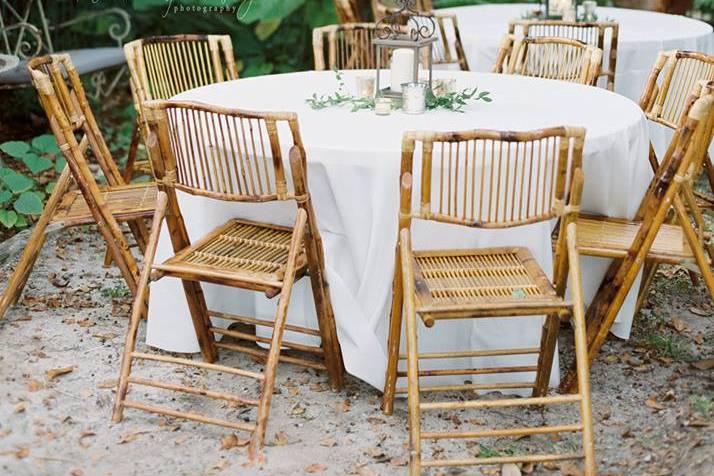 Bamboo chairs