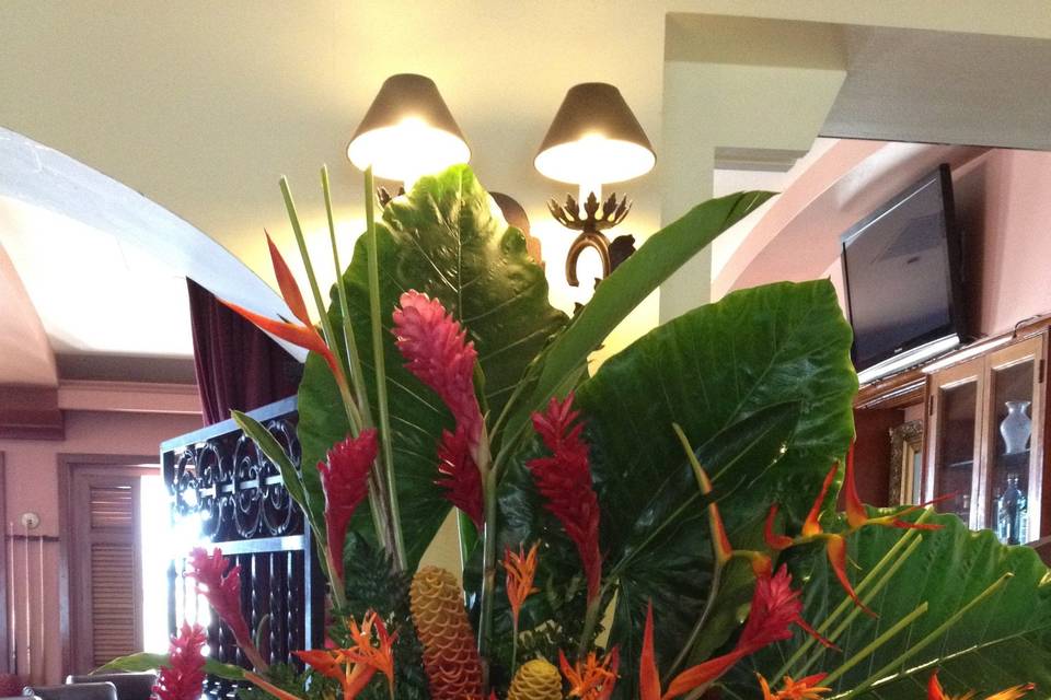 Tropical Flowers for Reception Entry - Puerto Rico