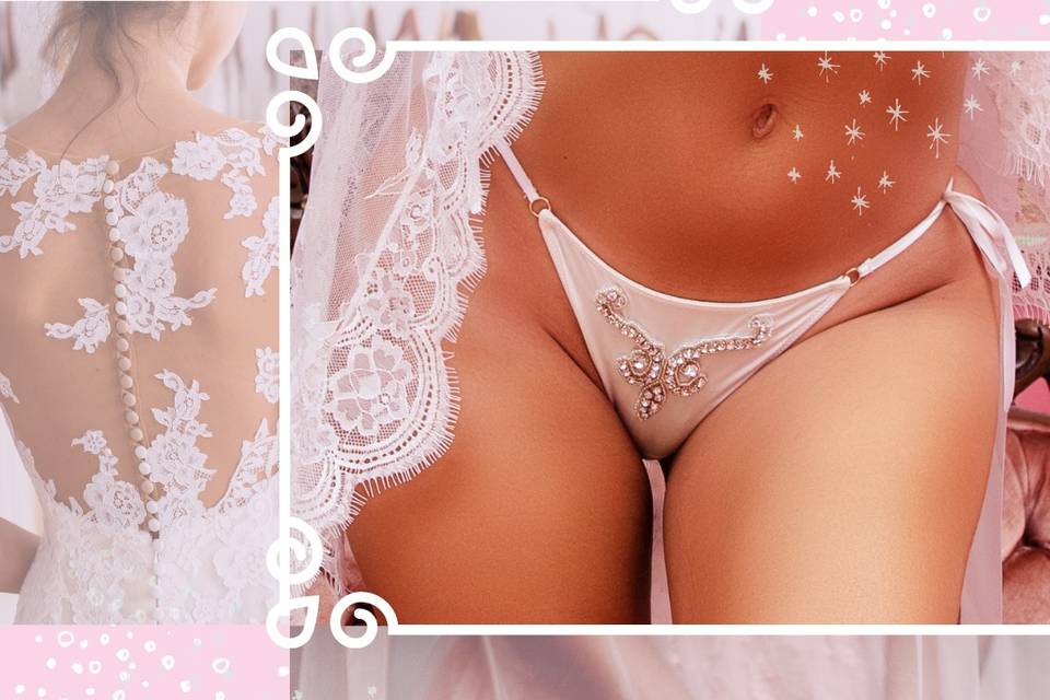 Bridal panty, custom