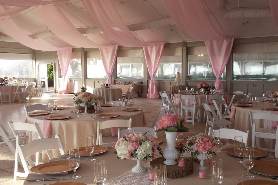 Wedding reception area