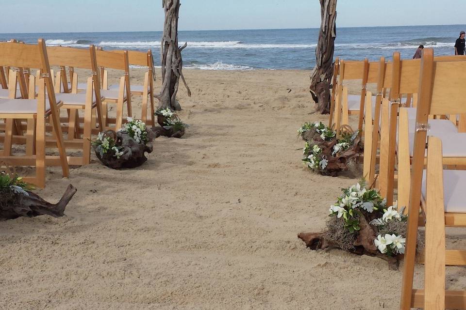 Wedding ceremony area