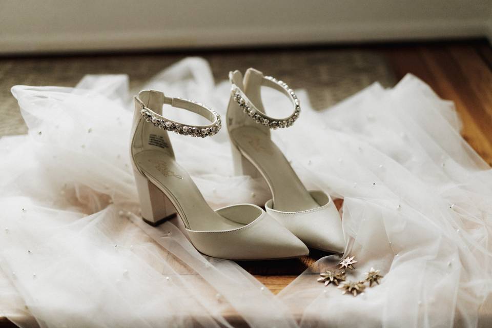 Wedding shoe portrait