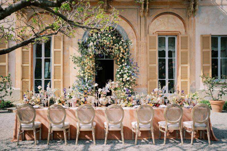 Wedding table lake como