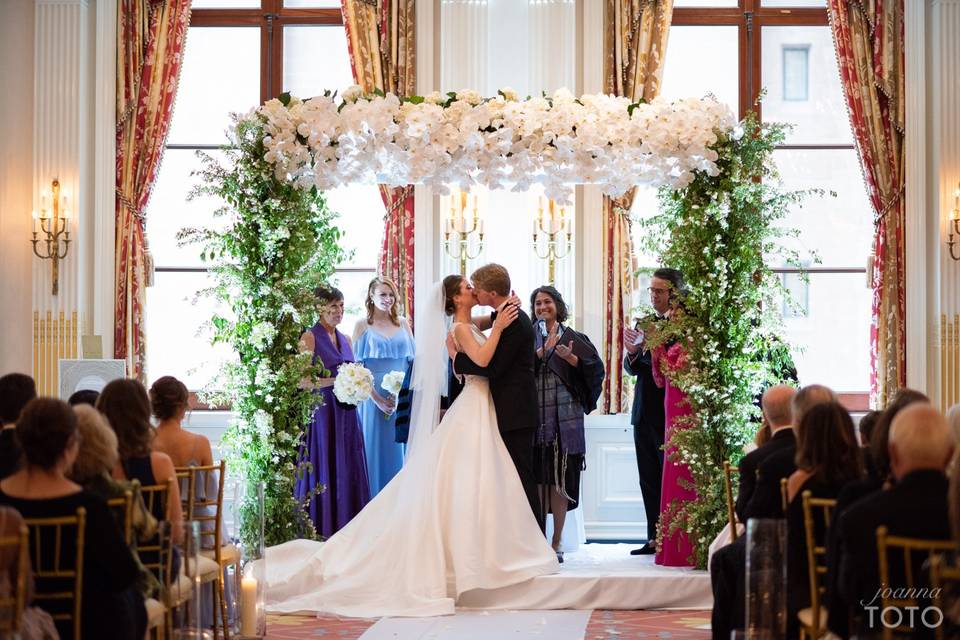 Under the chuppah