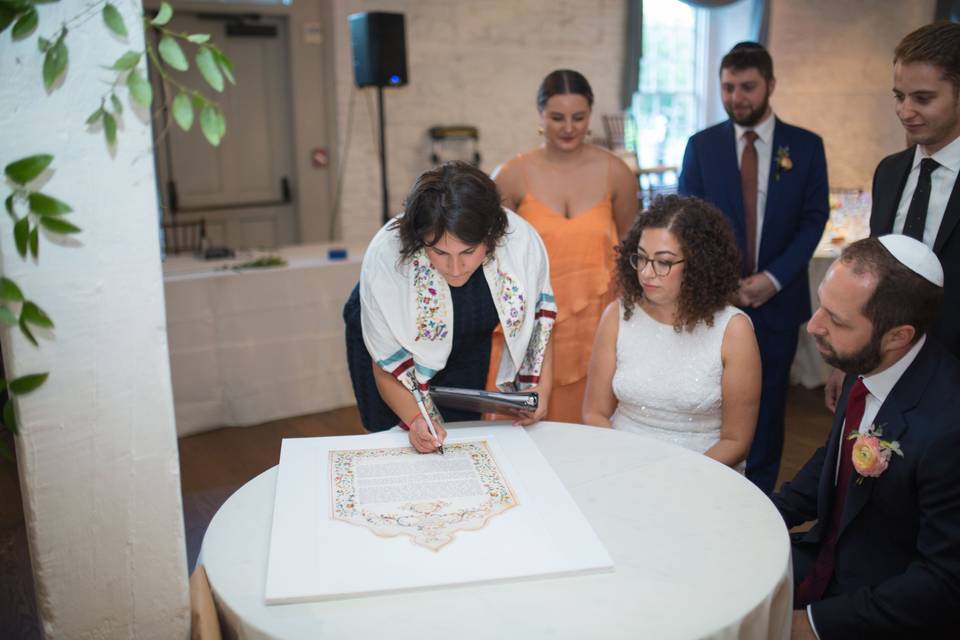 Ketubah Signing