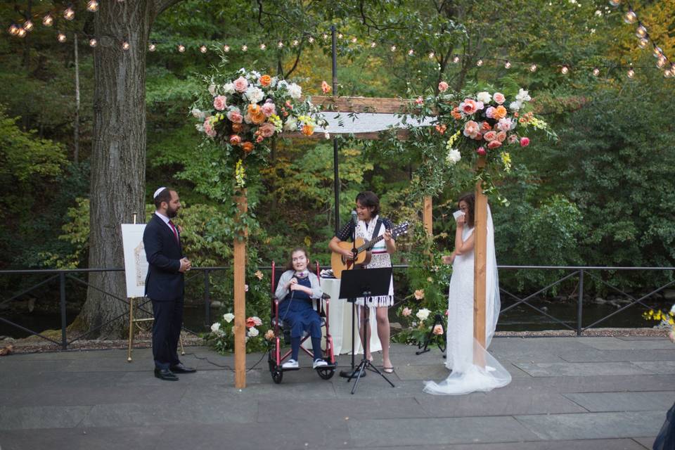 Singing with the Maid of Honor