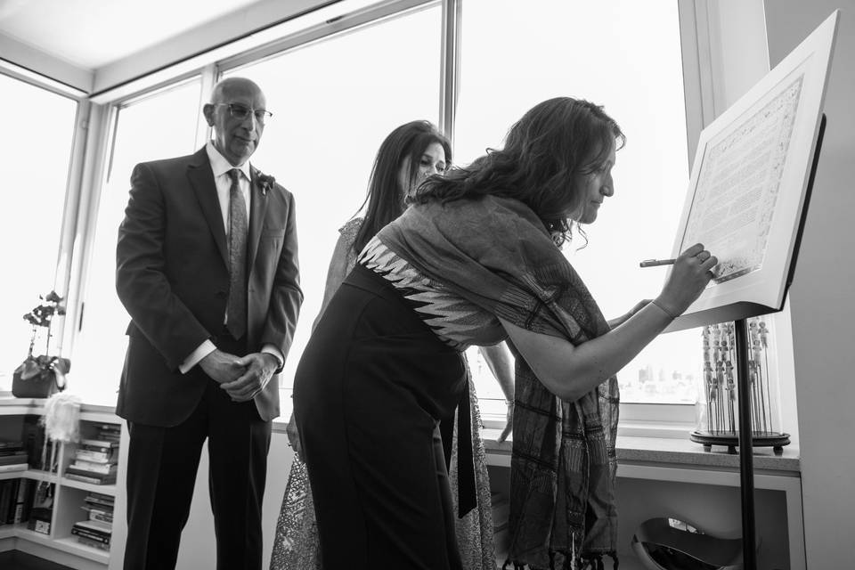 Ketubah Signing