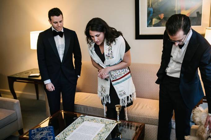 Ketubah and Couple