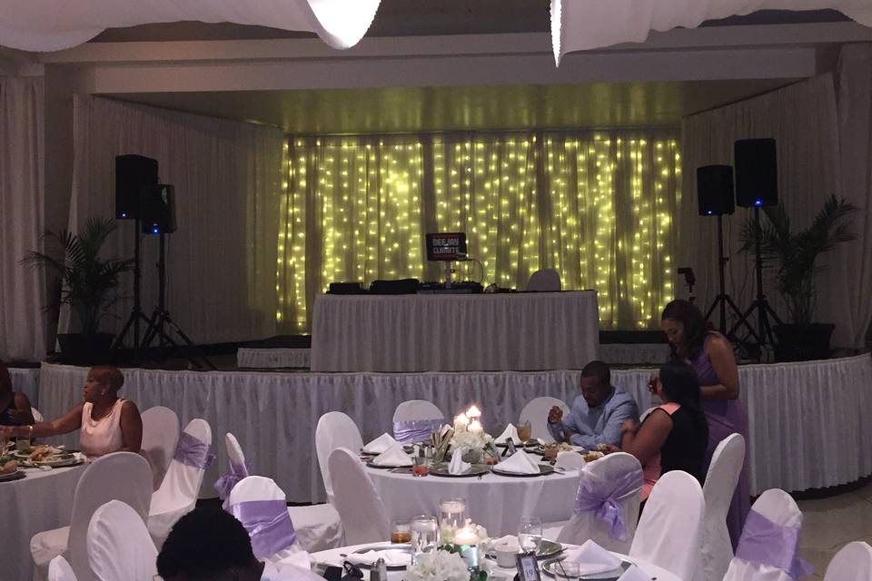 Wedding dj setup