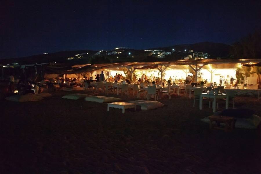 Pre wedding party at Panormos Beach Mykonos