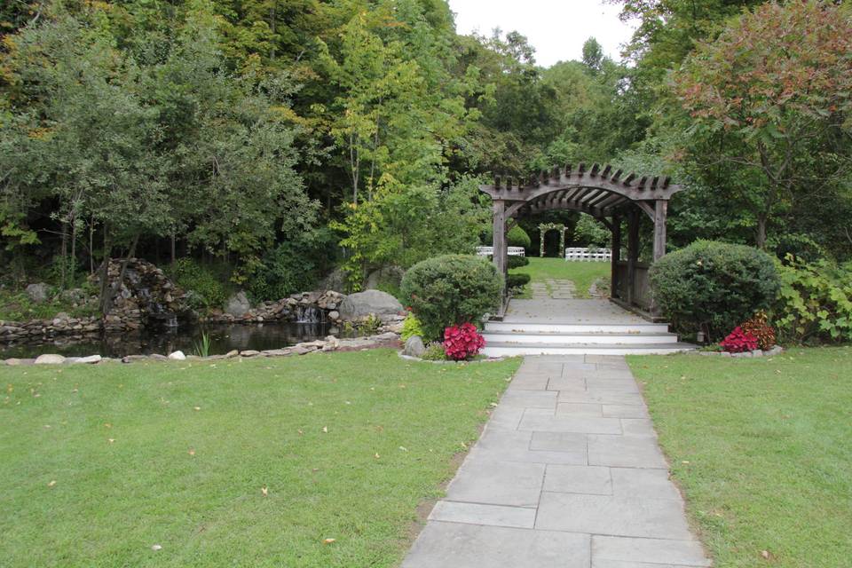 Bench By Koi Pond