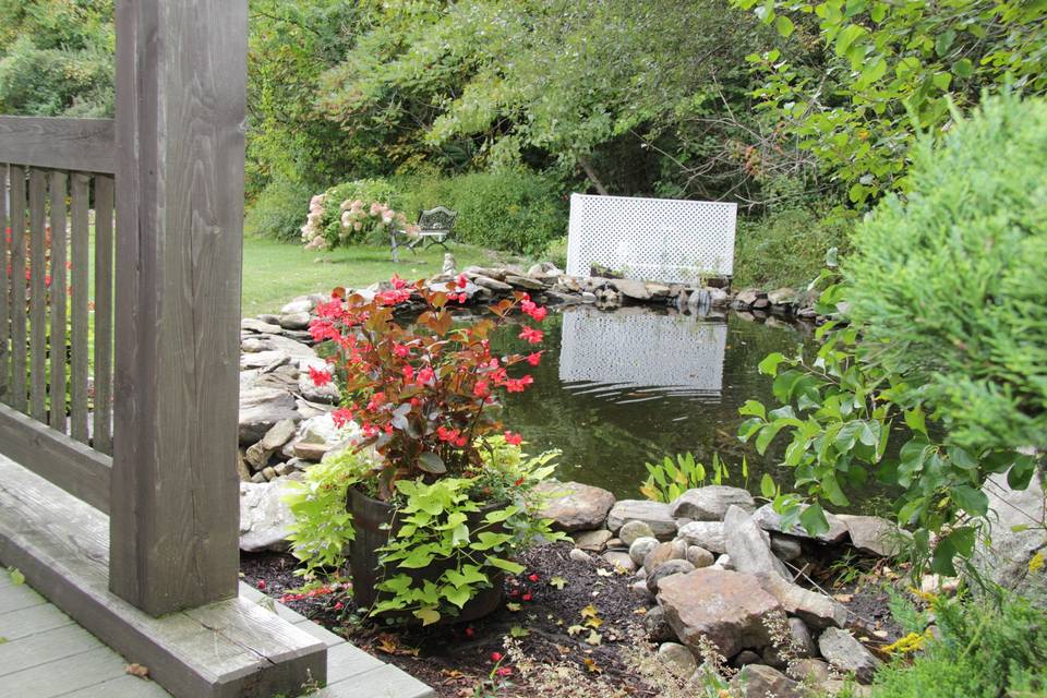 One of Three stone Benches in Ceremony Area