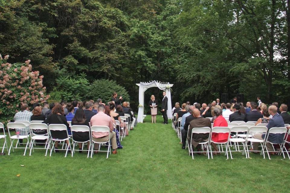 Garden ceremony