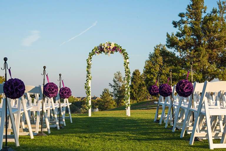 Wedding ceremony area