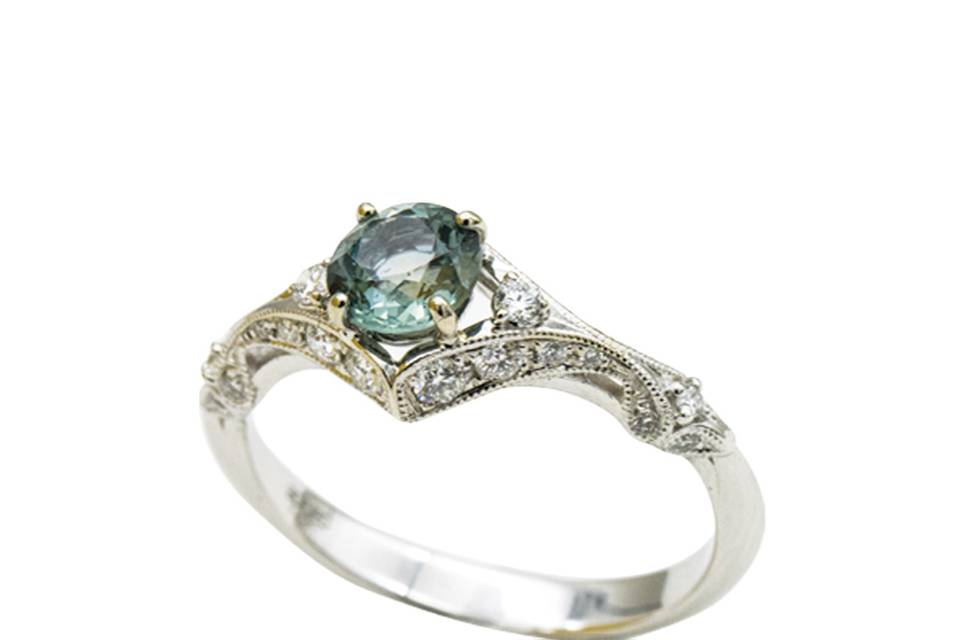Custom Half Bezel Ring