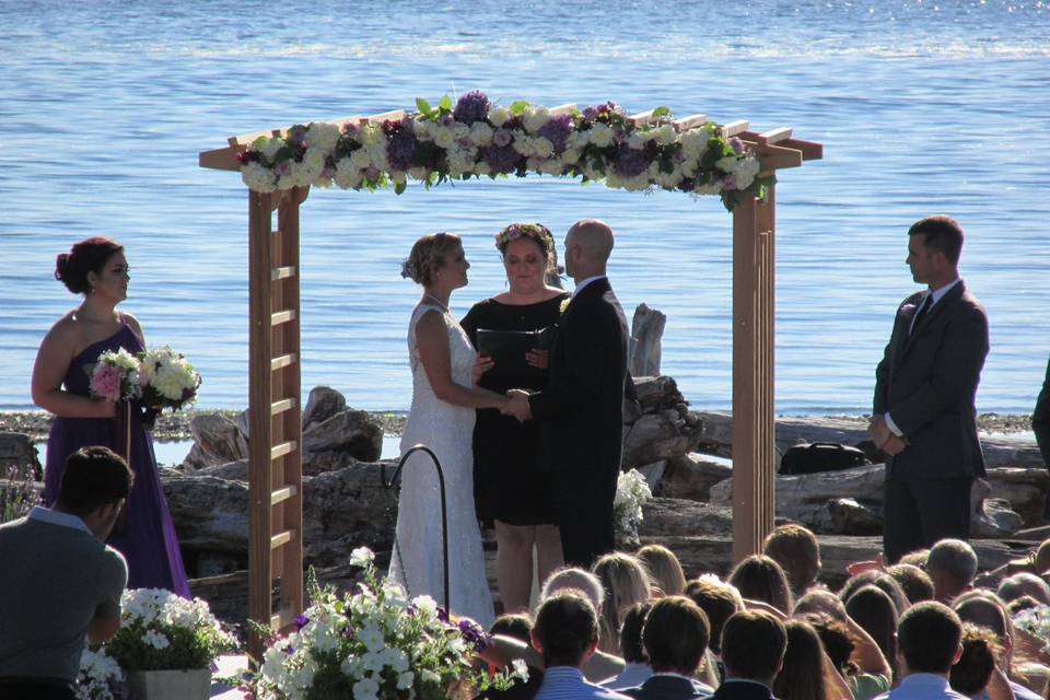 Wedding ceremony on the beach