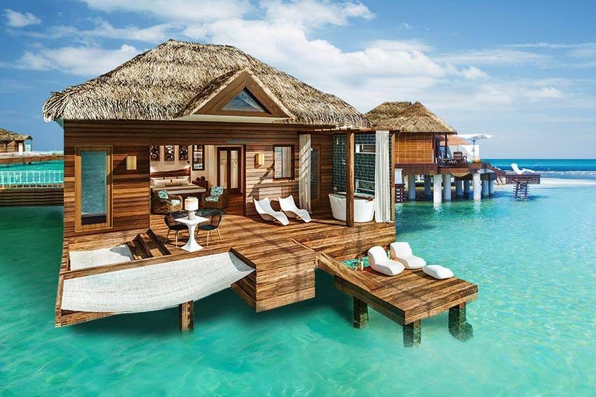 Enjoy an over-water Bungalow
