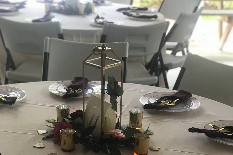 Table setting for each guest
