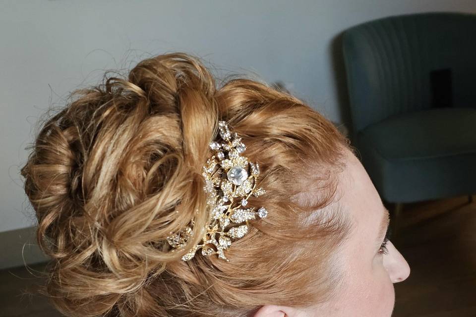 Bridal updo