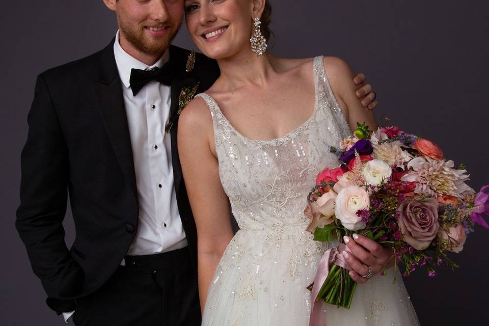 Portrait of bride and Groom