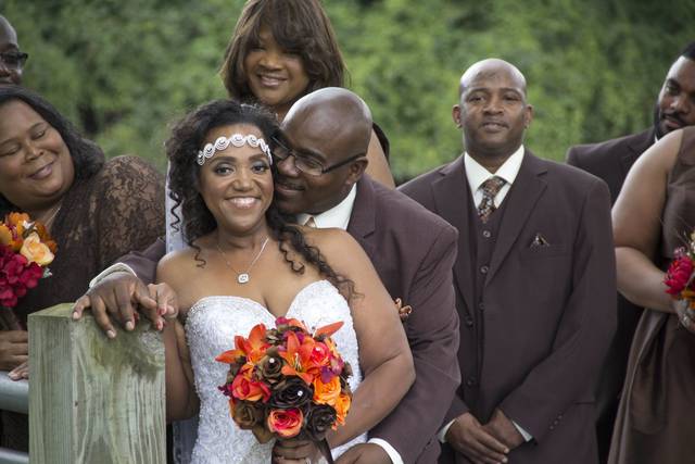 This photo was taken during the wedding party session.  This is just one example of what happens when there are more than one photographers.  Melissa caught another photo within a photo.