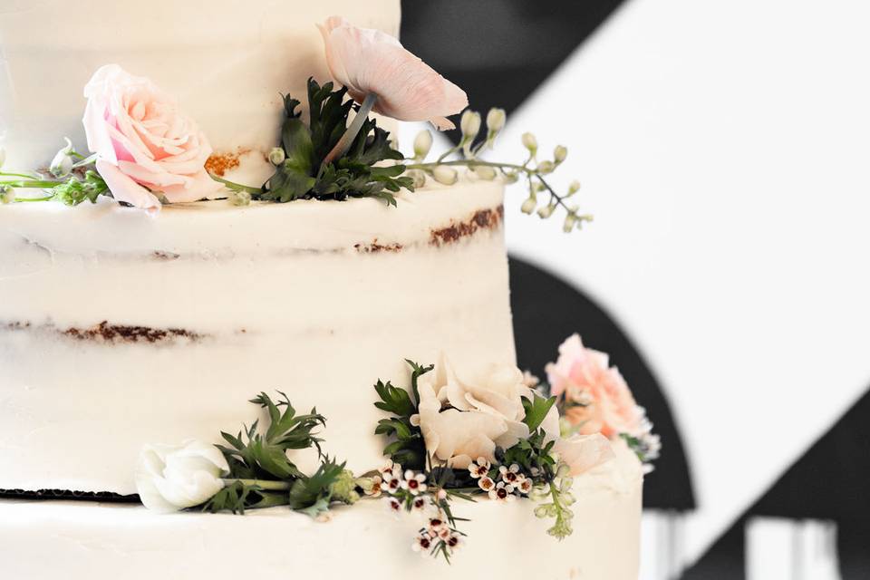 Grace & James wedding cake