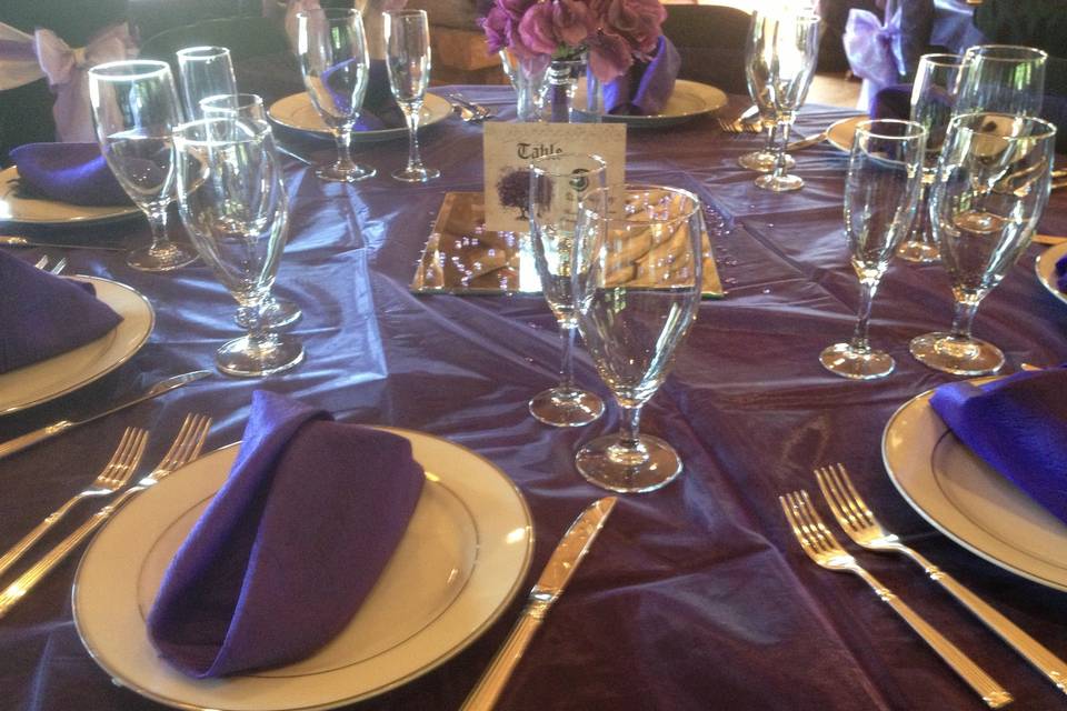 Purple and Black Wedding at Lodge at Little Seneca
