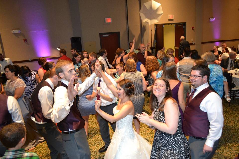 Guests dancing and enjoying the night