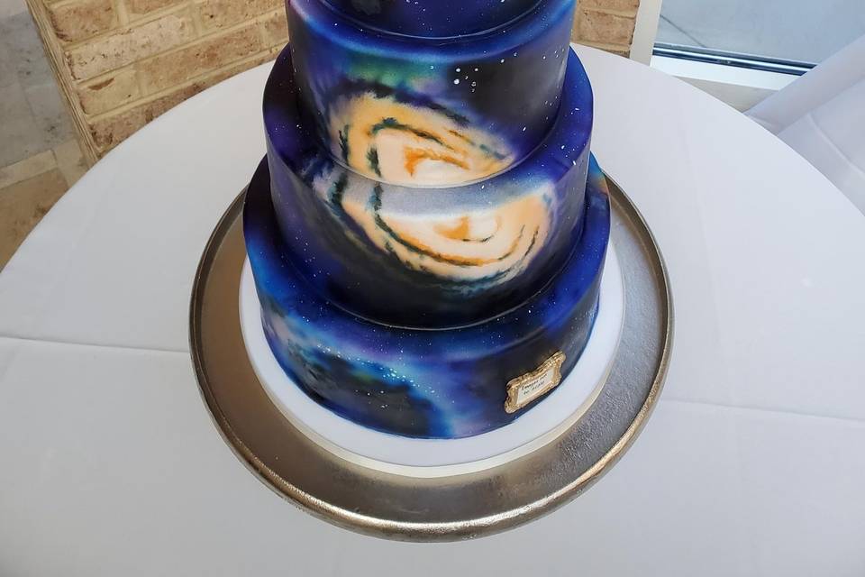 Galaxy Wedding Cake