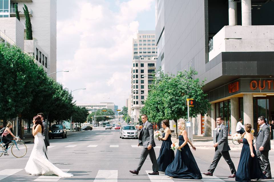 Crossing the street