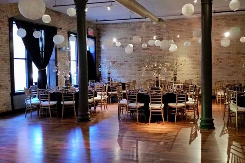 Reception area with a dance floor