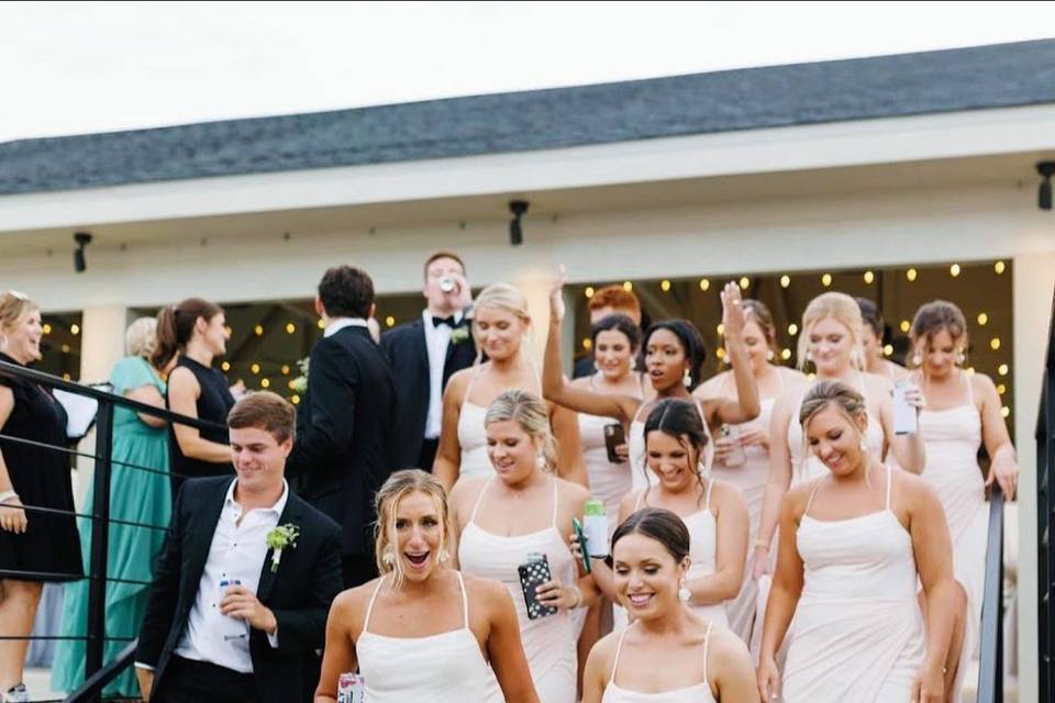 Announcing wedding party