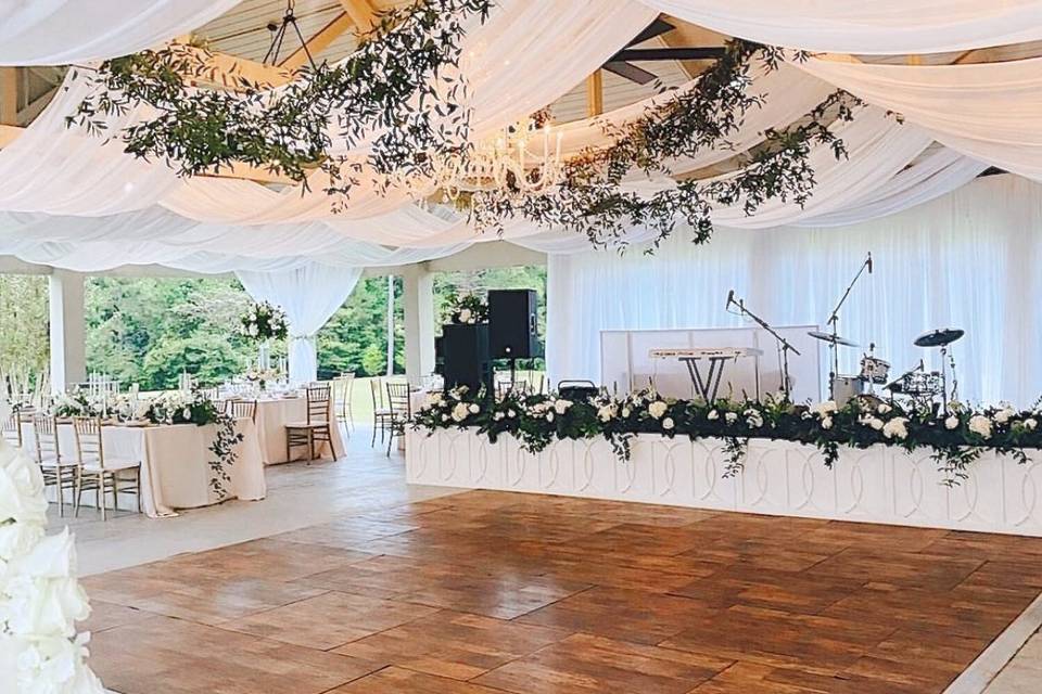 Dance floor and stage