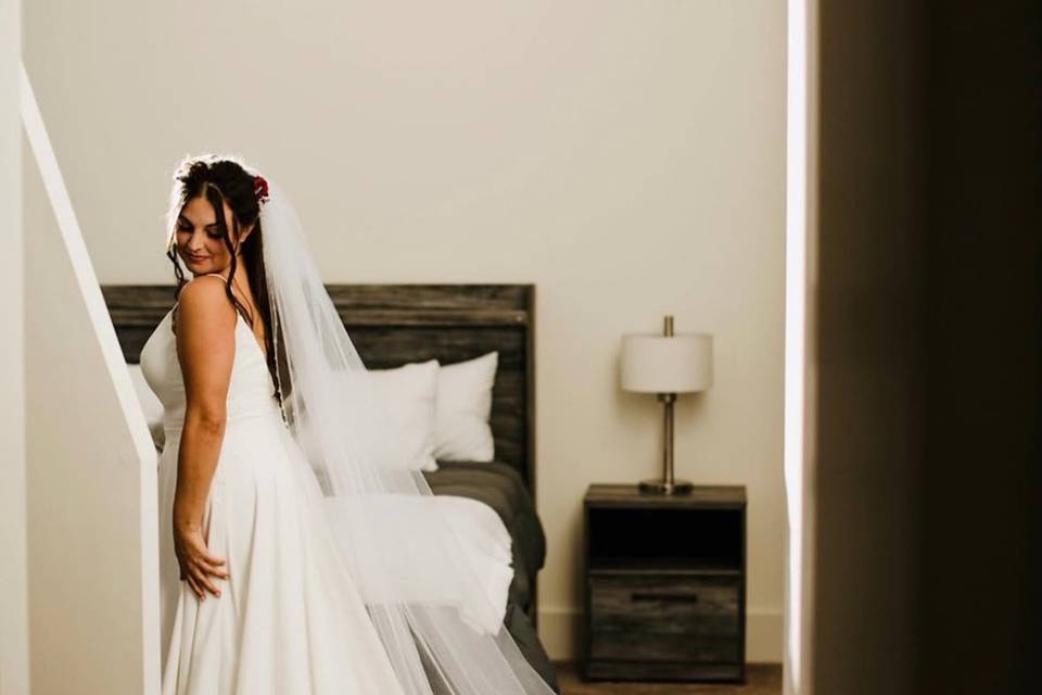Bride in the Observatory Room