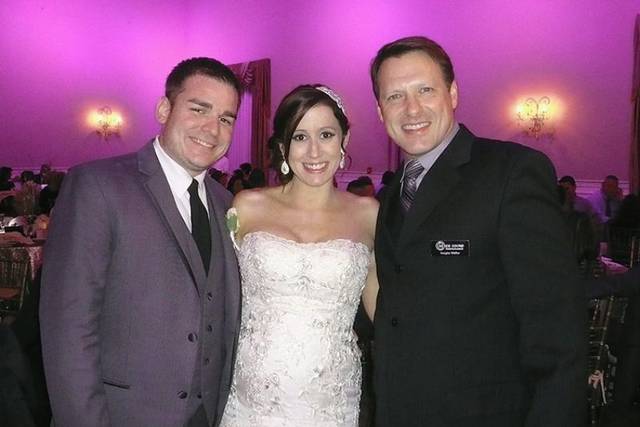 Couple with DJ Vaughn Walter